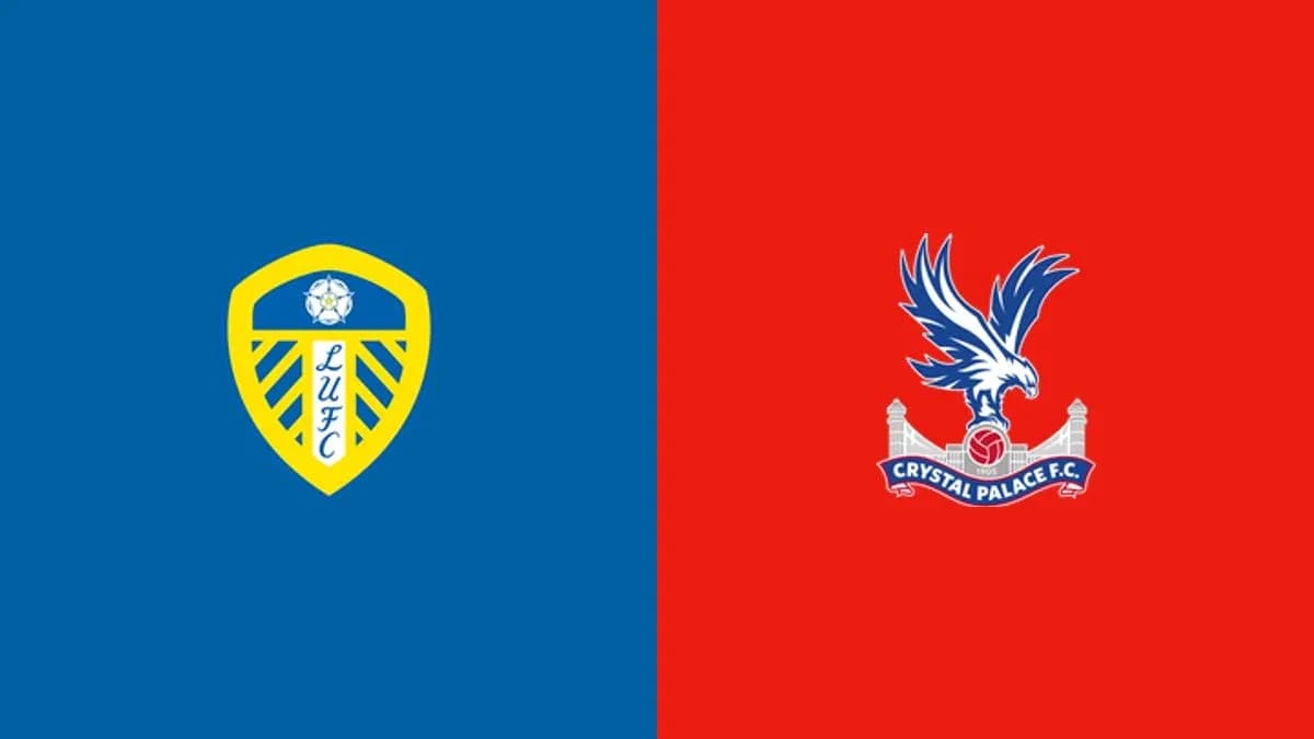 Leeds United and Crystal Palace club logos Leeds United and Crystal Palace club logos