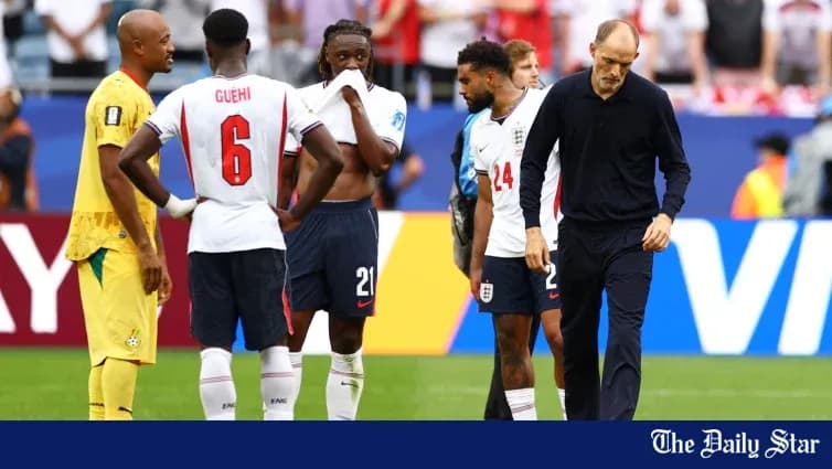 England players discussing on the pitch after match England players discussing on the pitch after match