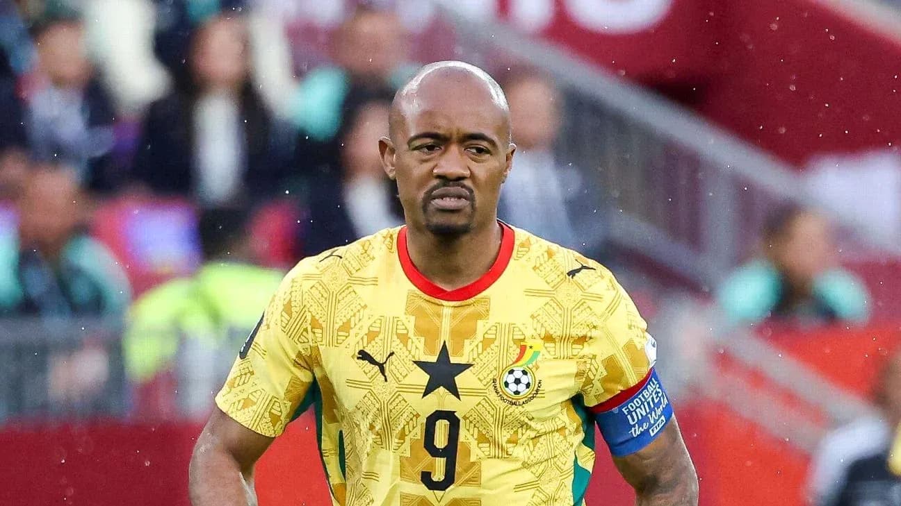 Ghana player wearing yellow jersey during match Ghana player wearing yellow jersey during match