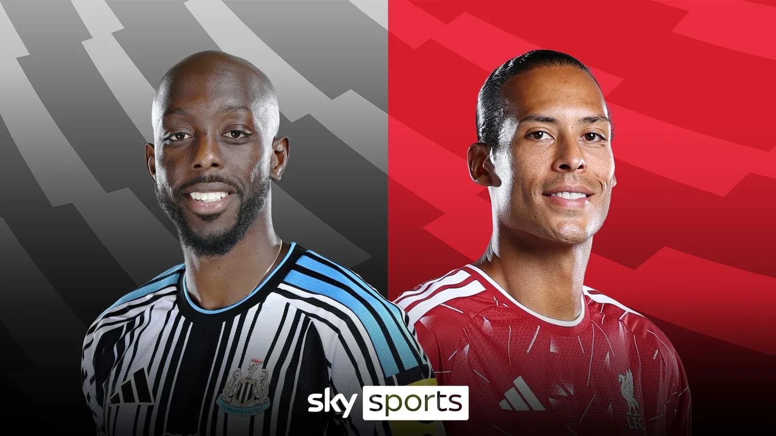 Newcastle and Liverpool players facing each other Newcastle and Liverpool players facing each other
