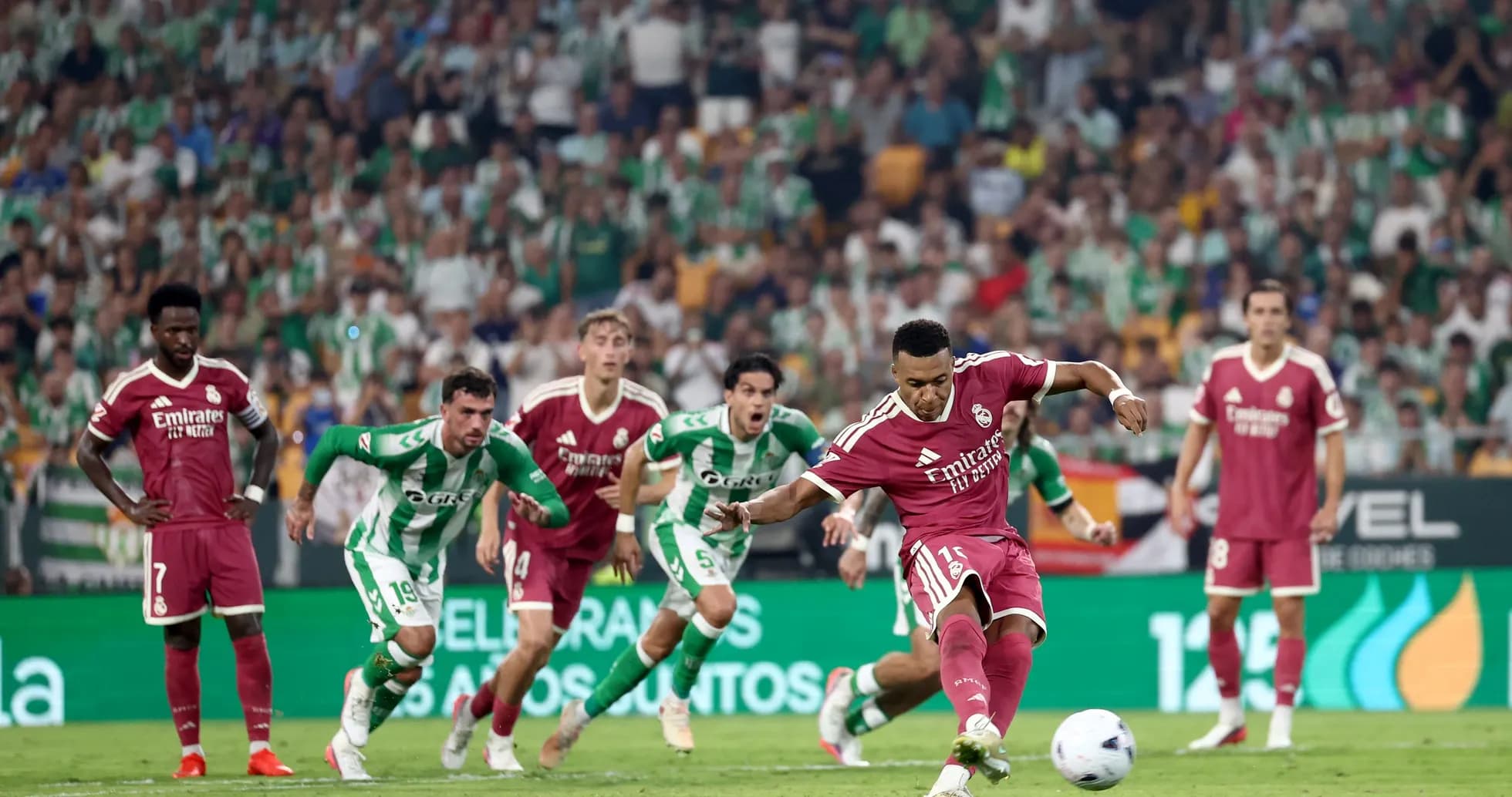 Penalty kick taken by player in football match Penalty kick taken by player in football match