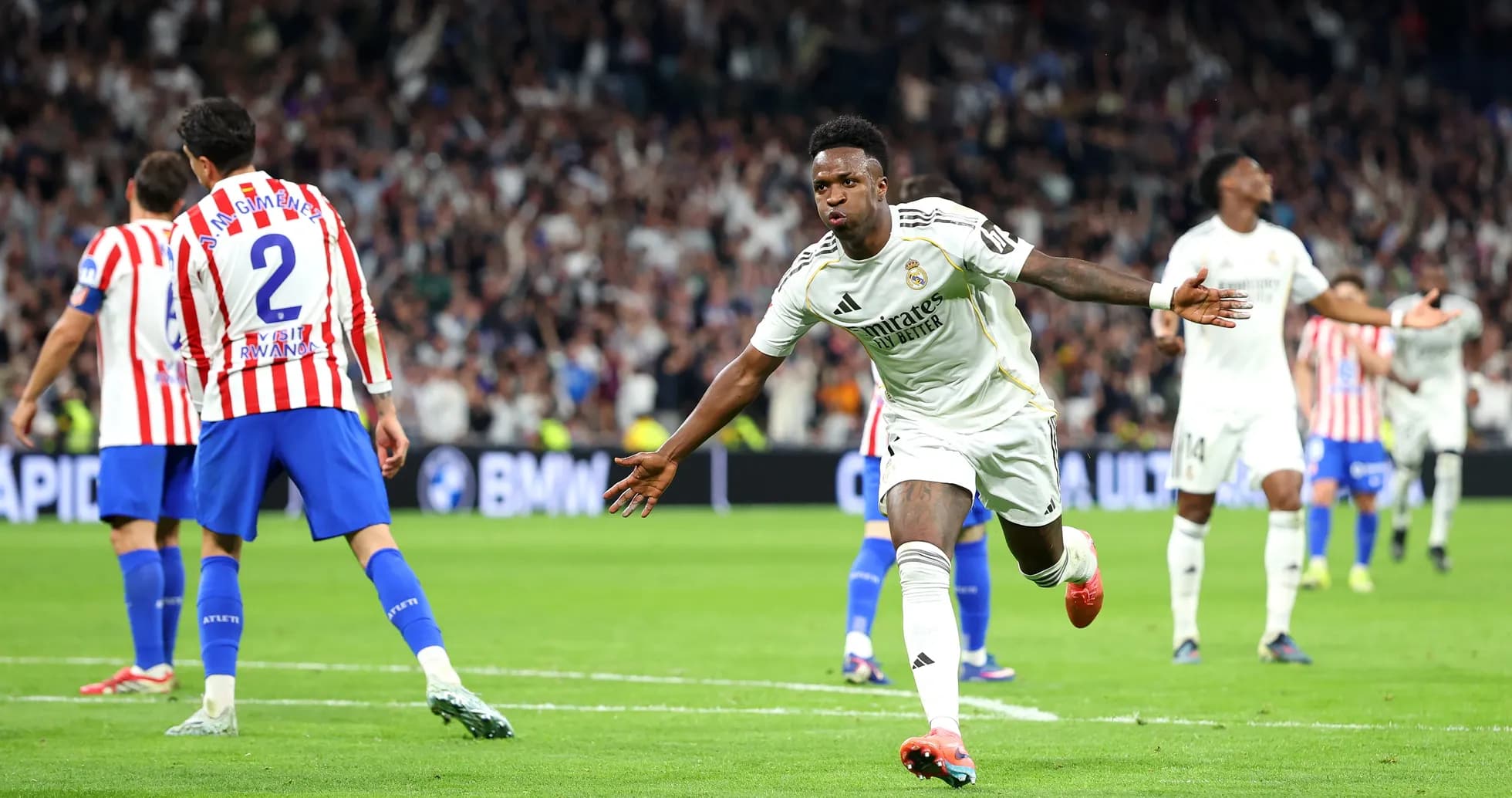 Vinicius Jr. qol sevinci, Atletico Madrid - Real Madrid Vinicius Jr. qol sevinci, Atletico Madrid - Real Madrid
