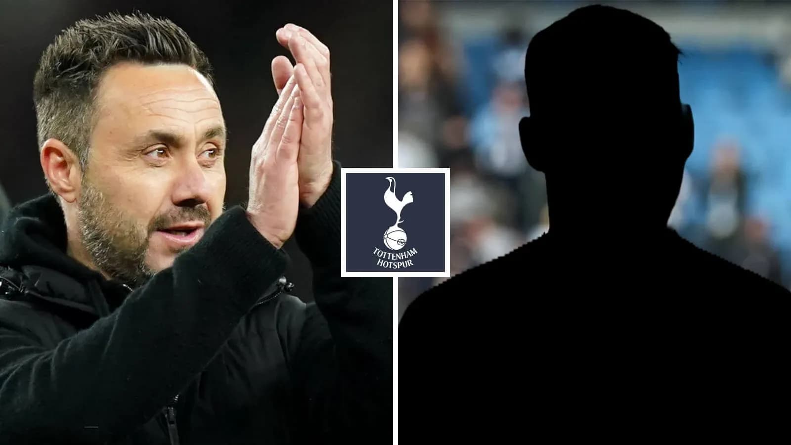 Men applauding with Tottenham Hotspur logo in center Men applauding with Tottenham Hotspur logo in center