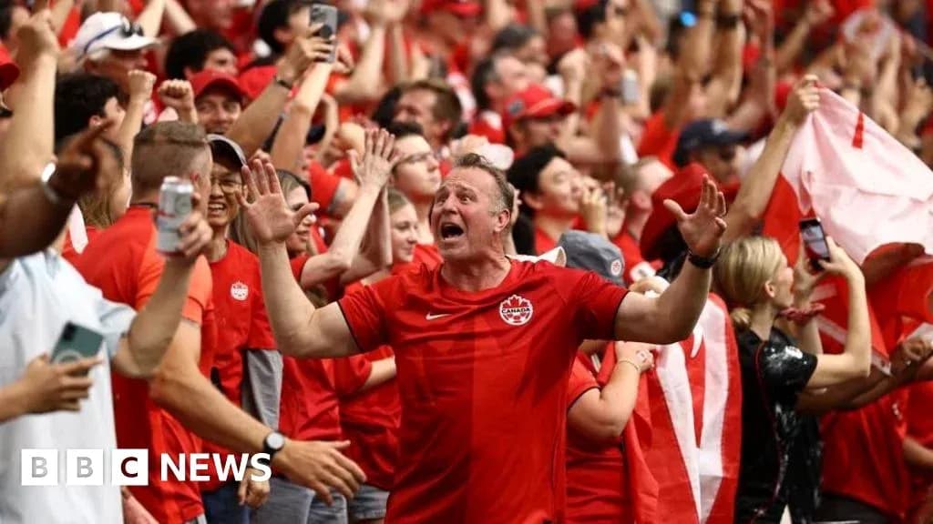 Fan celebrating in crowd during sports event Fan celebrating in crowd during sports event