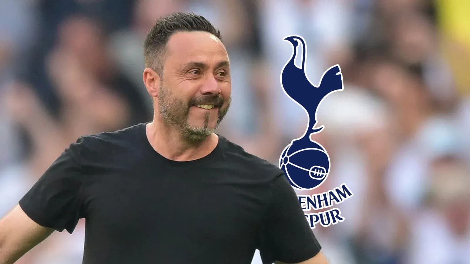 Menecer Tottenham Hotspur stadionunda gülərək yürüyür Menecer Tottenham Hotspur stadionunda gülərək yürüyür