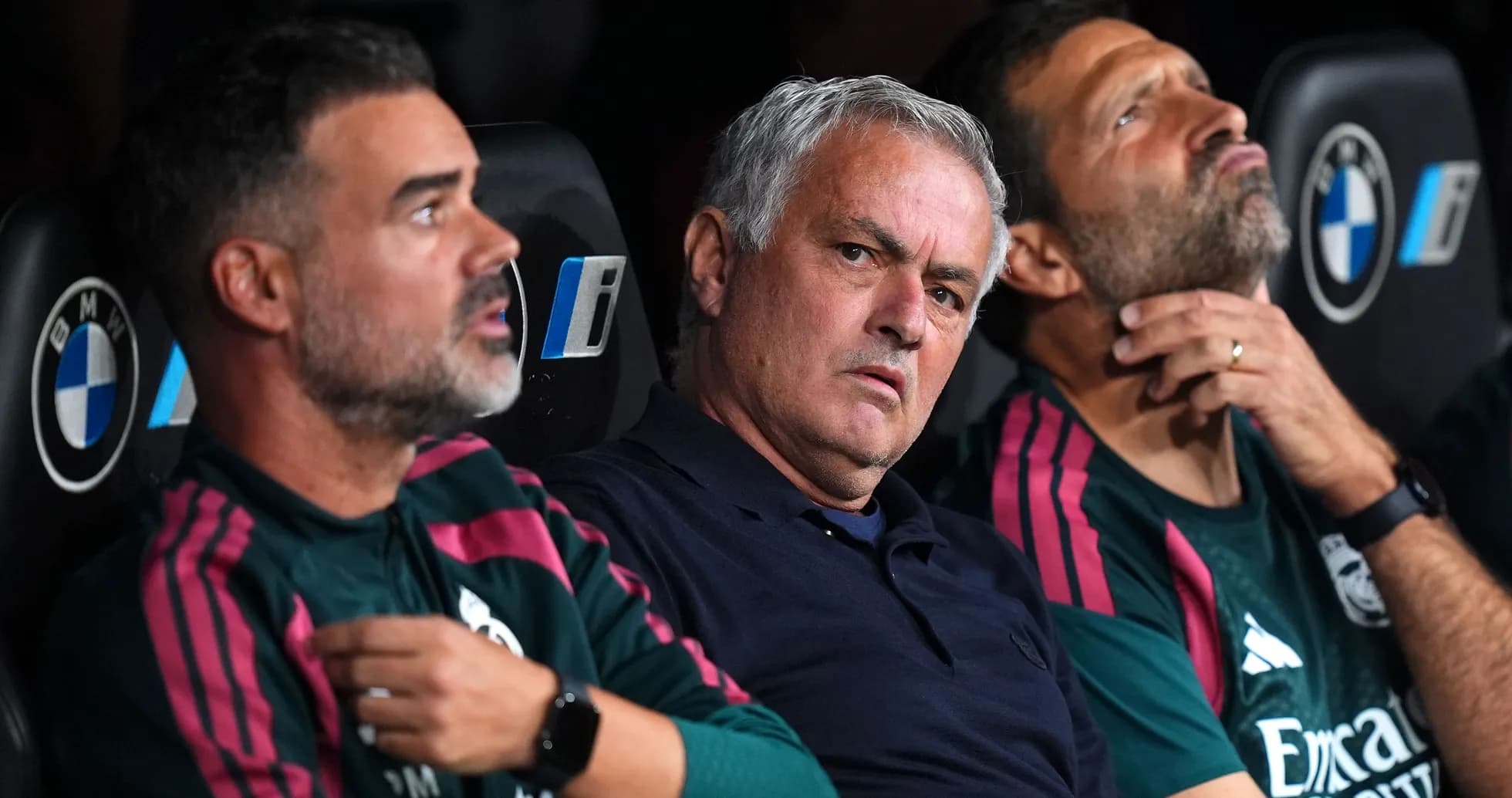 Coaches sitting on bench during a match Coaches sitting on bench during a match