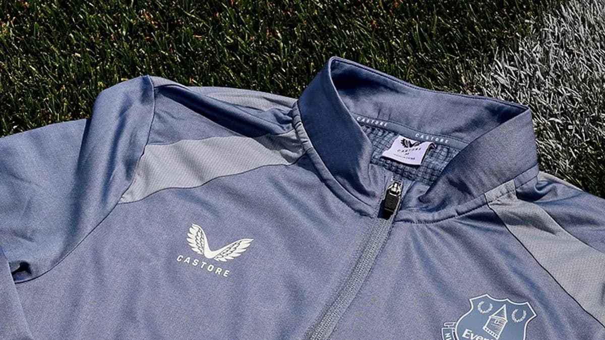 Everton FC training jacket on grass surface Everton FC training jacket on grass surface